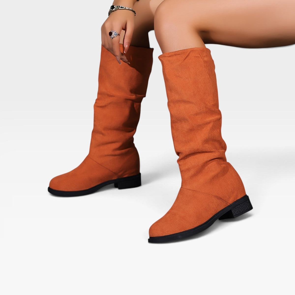 Kvinders Slouchy Suede Knæhøje Støvler