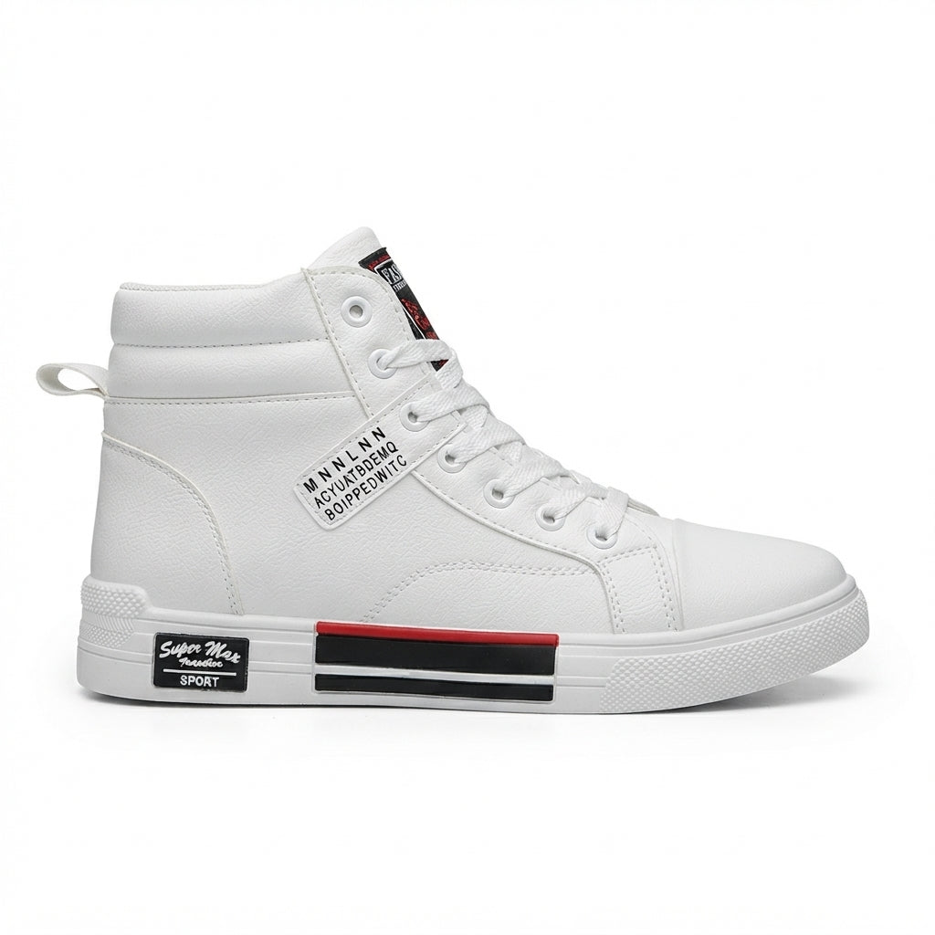 Herre Relaxed Snørebånd Høj-Top Sneakers