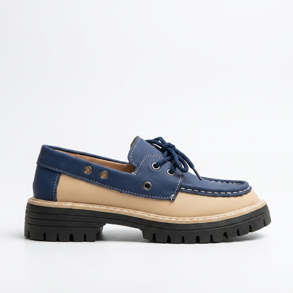 Kvinders Casual Platform Snøre Loafers