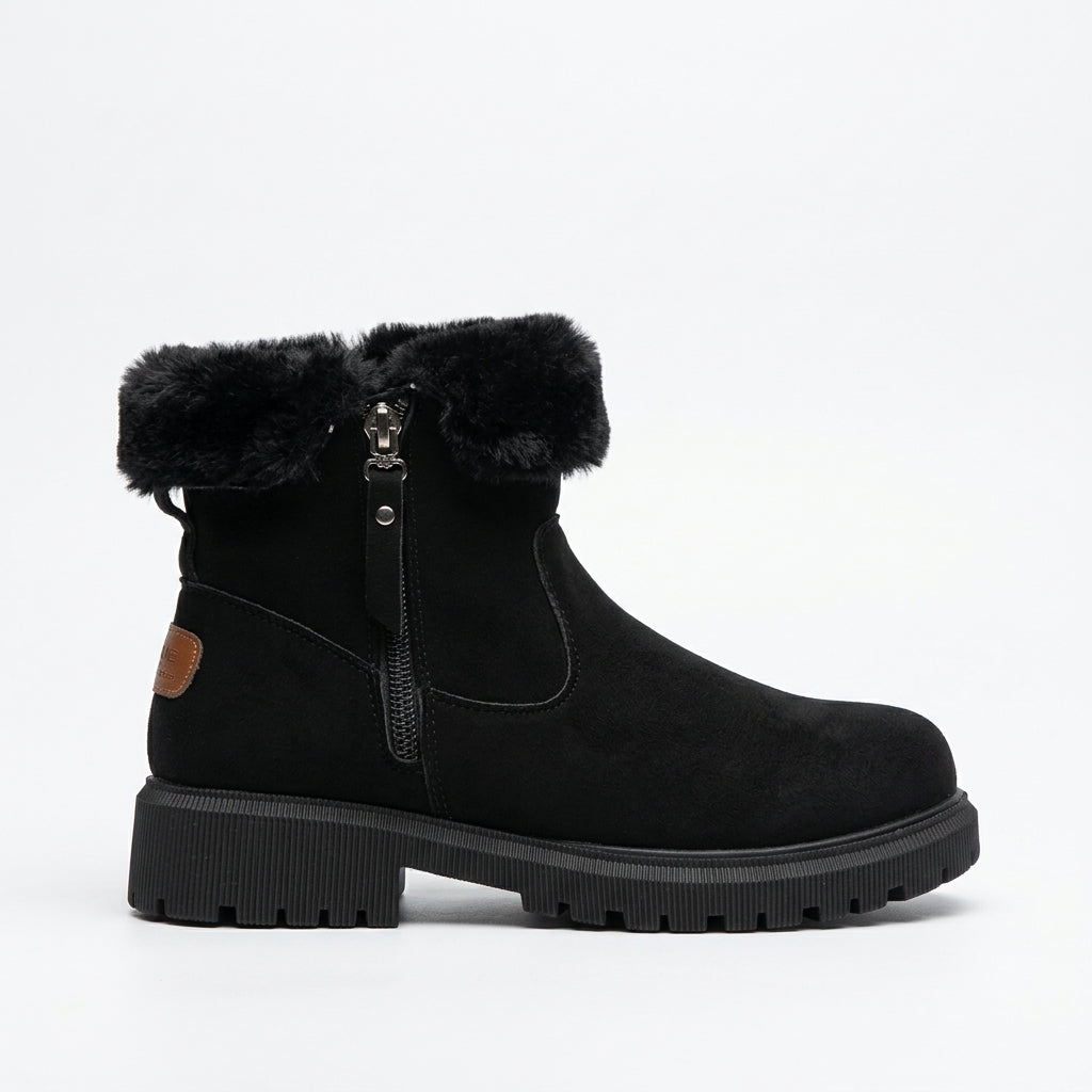 Kvindernes Cosy Suede Ankelstøvler med Sideskilt