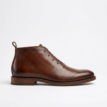 Herre Læder Slip-on Ankelstøvler