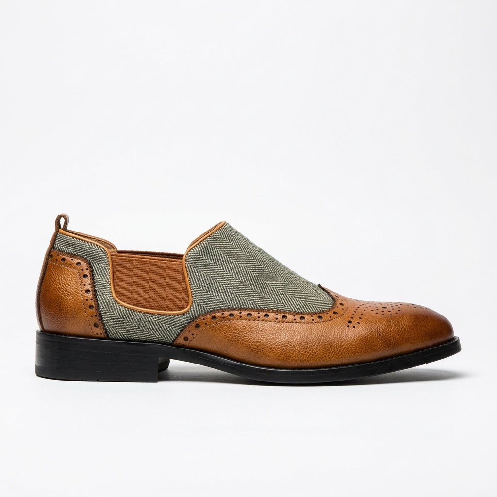 Herre Læder Brogue Loafers