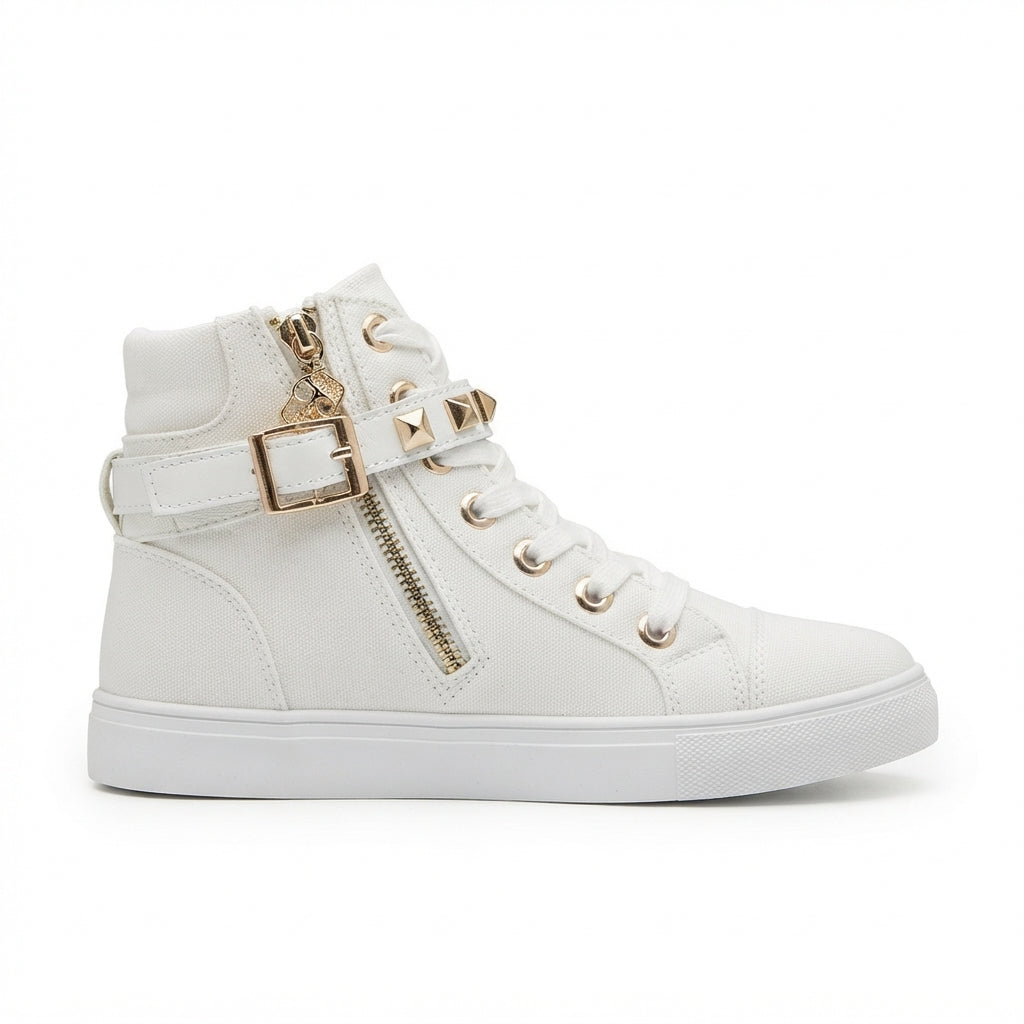 Kvindernes Chic Høje Studsede Sneakers