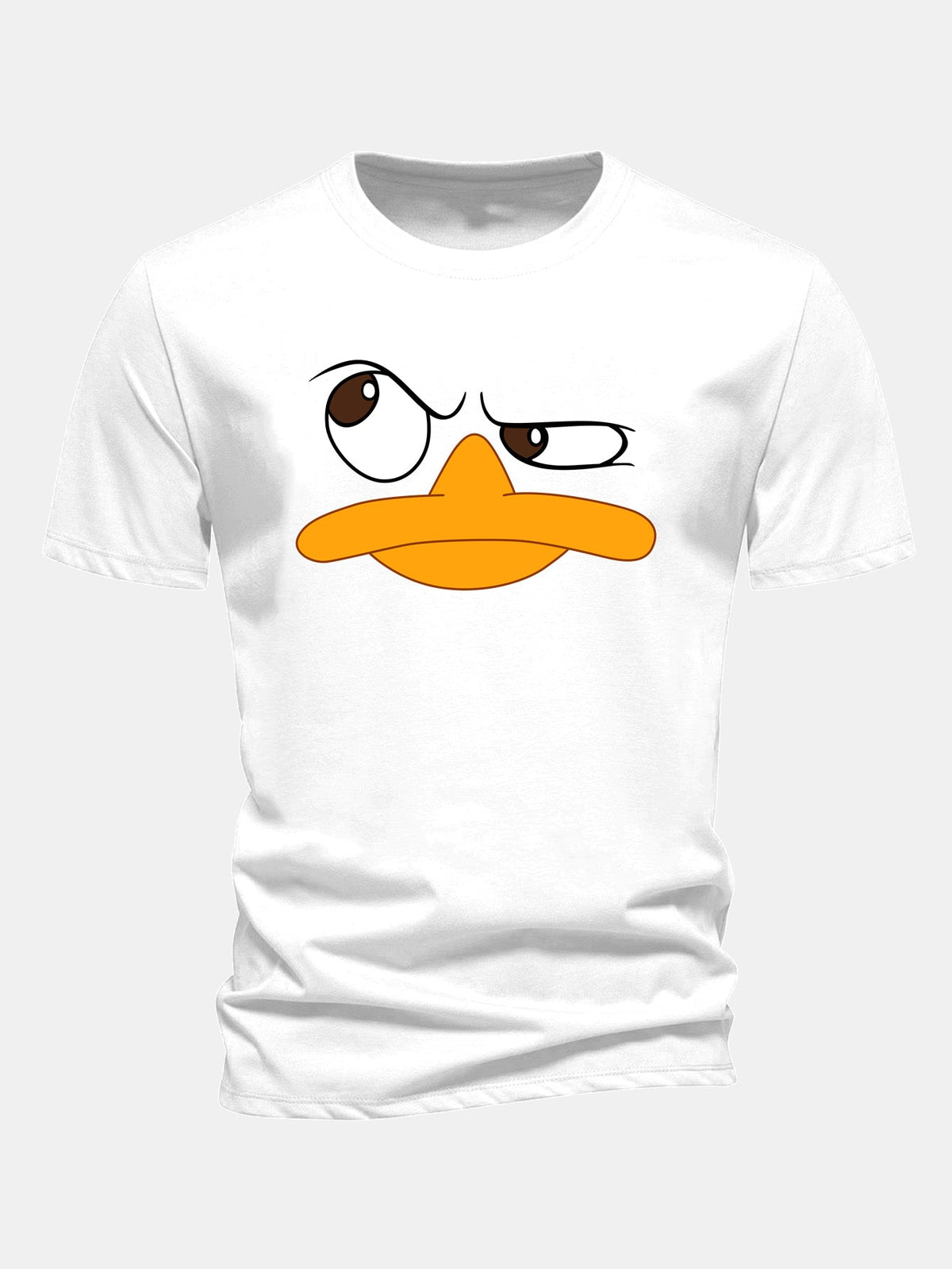 Herre Grafisk T-shirt med Tegneserie Ansigt Print Casual Fit