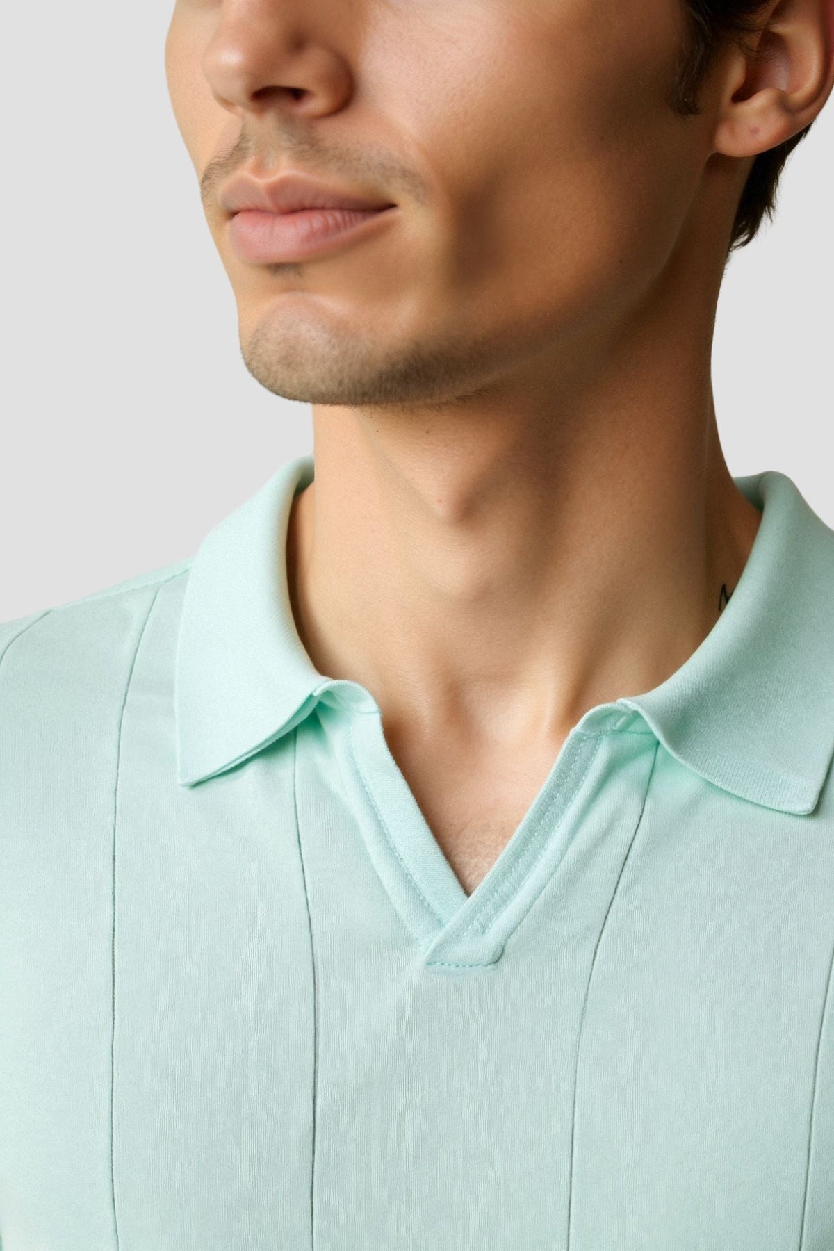 Herre Fine Strikkede Polo Afslappet Smart Casual Sommer Skjorte