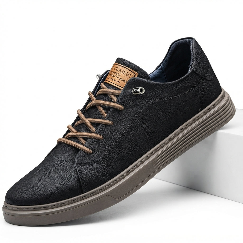 Herre Snørebånd Læder Sneakers
