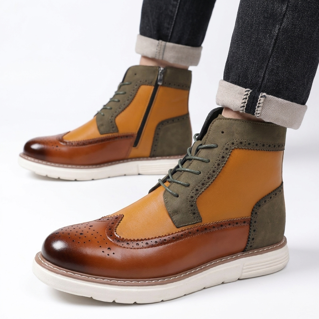 Herre Casual Brogue Ankelstøvler