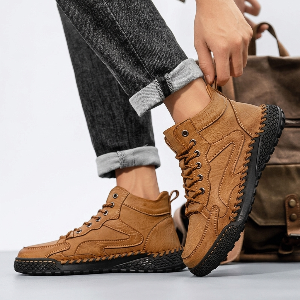 Herre Læder Trail Sneakers – Sneakers