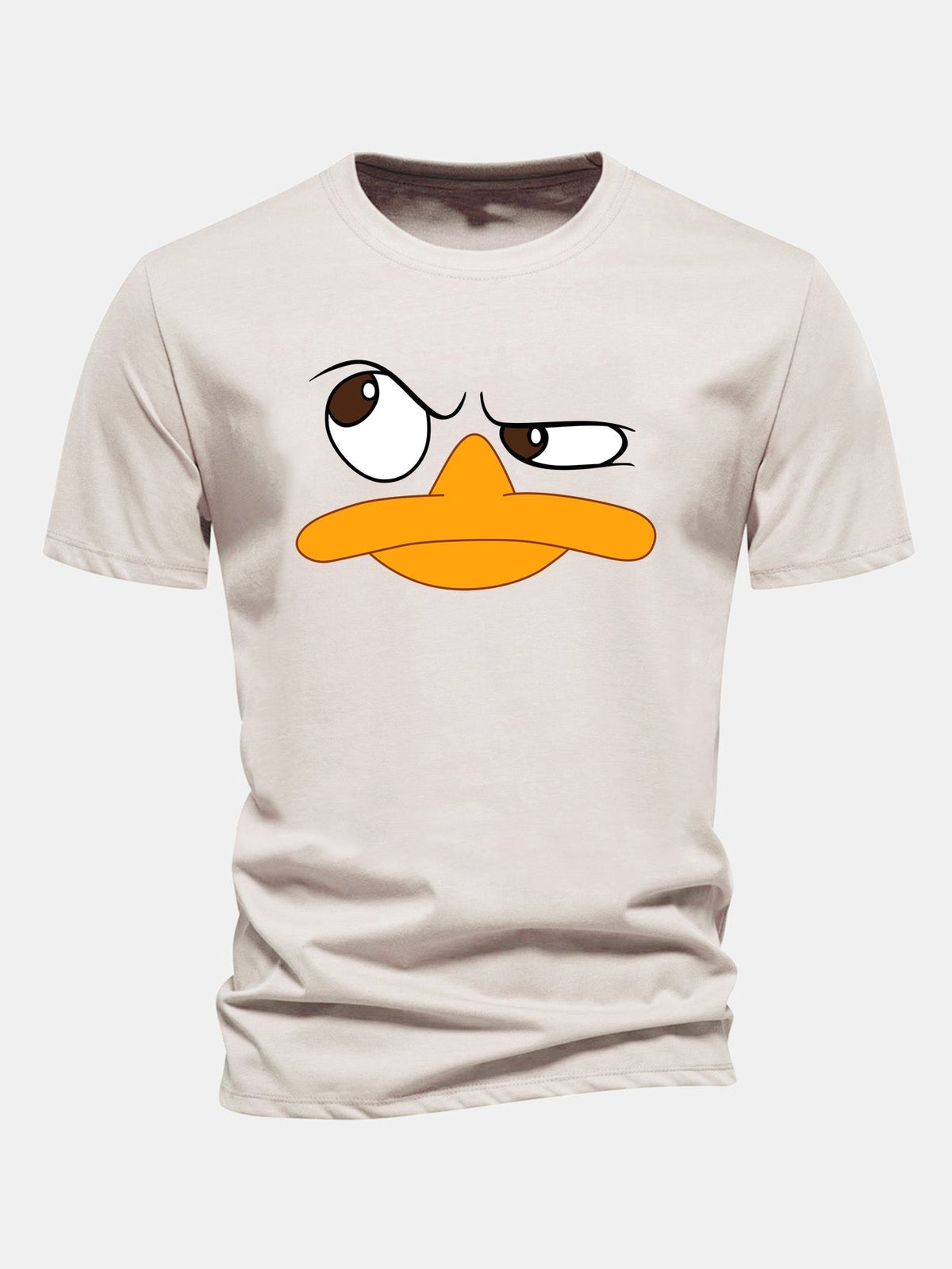 Herre Grafisk T-shirt med Tegneserie Ansigt Print Casual Fit