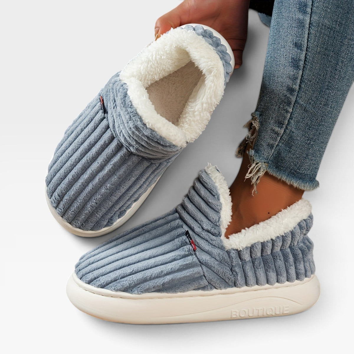 Kvinders Lækre Corduroy Slippers