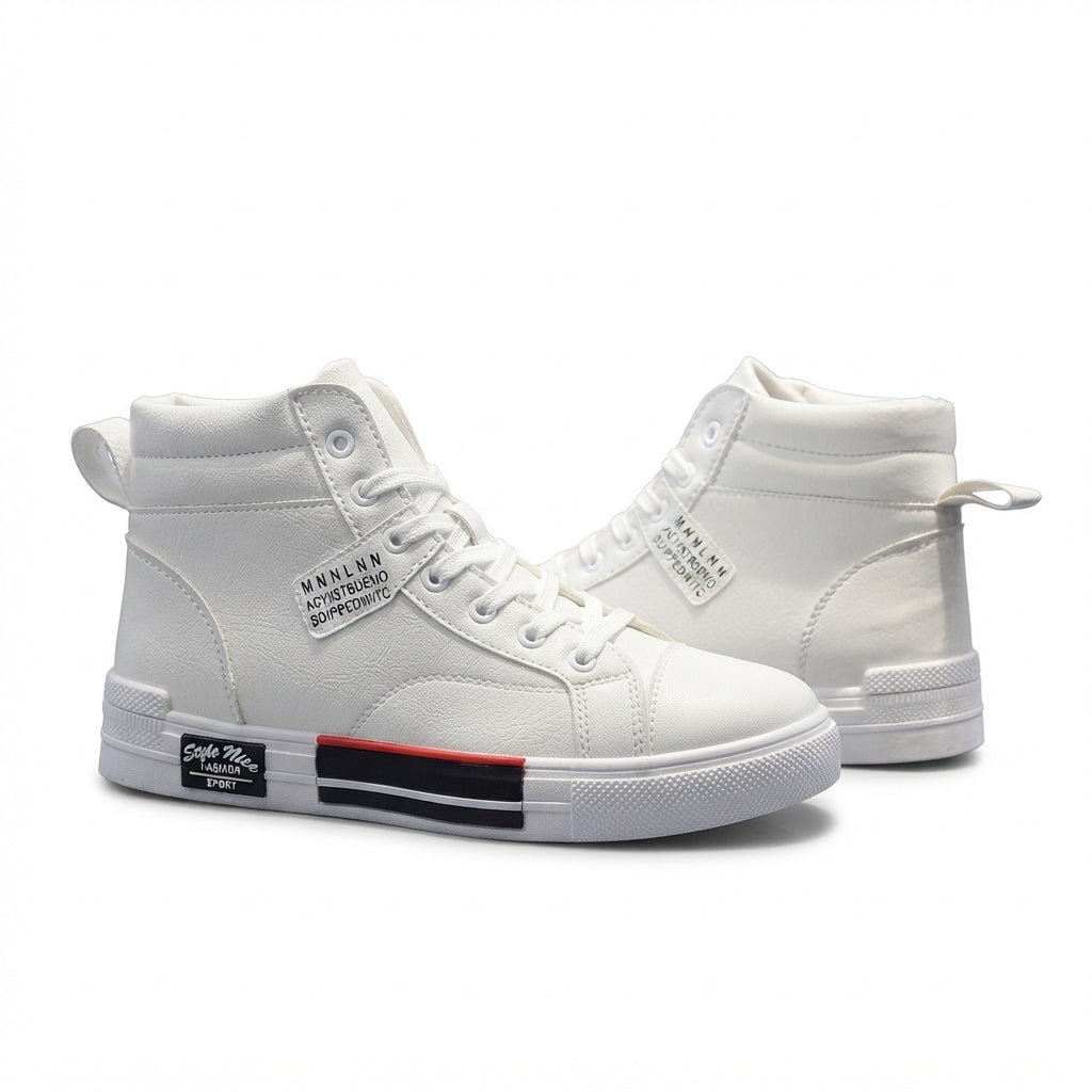 Herre Relaxed Snørebånd Høj-Top Sneakers