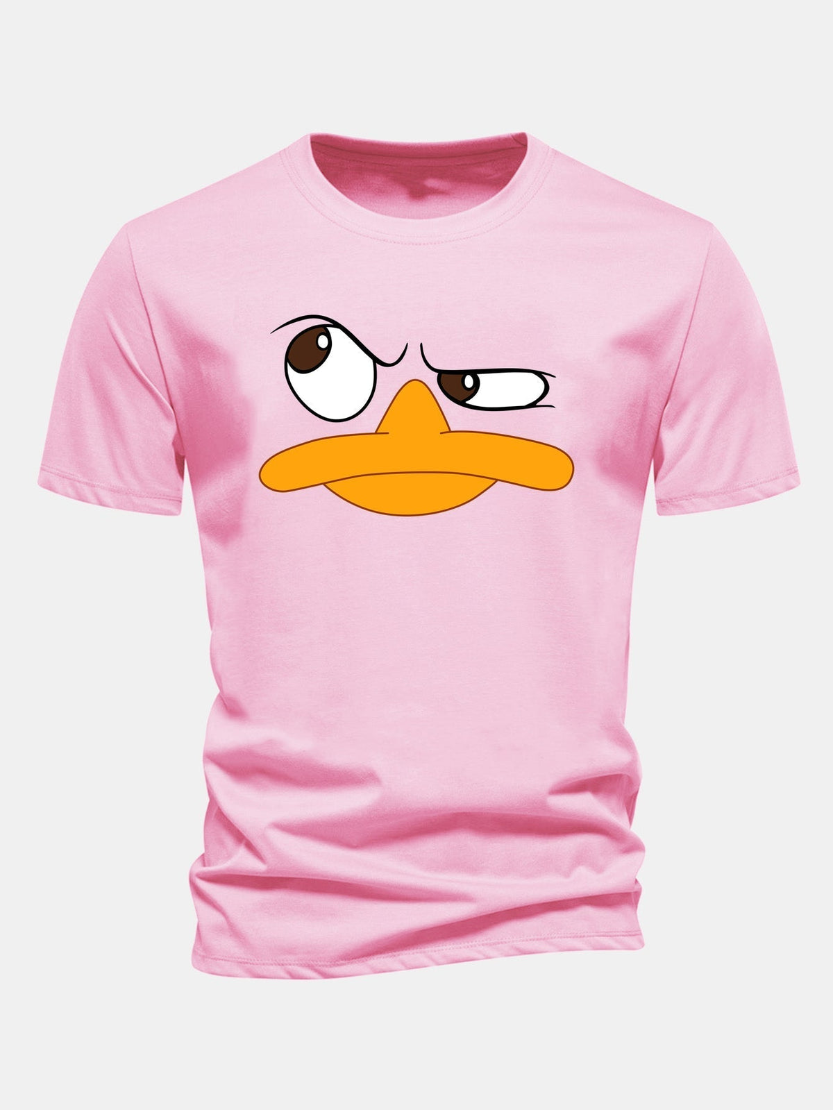 Herre Grafisk T-shirt med Tegneserie Ansigt Print Casual Fit