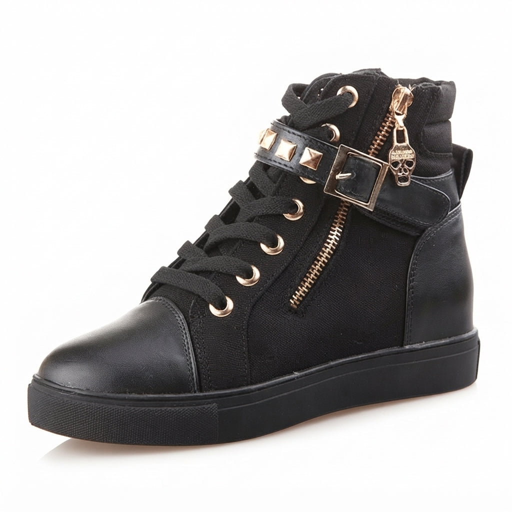 Kvindernes Chic Høje Studsede Sneakers
