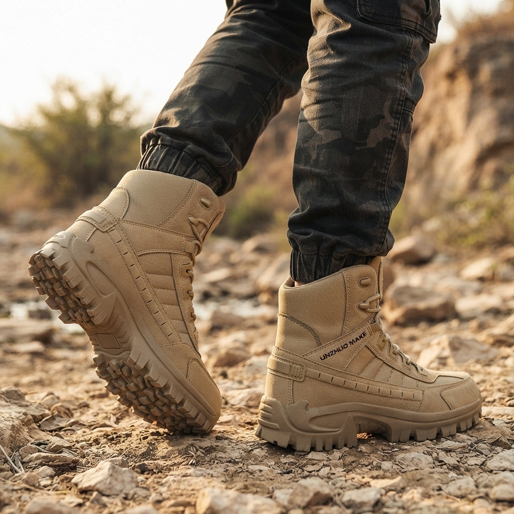 Mænds Rugged Tactical Kamp Støvler