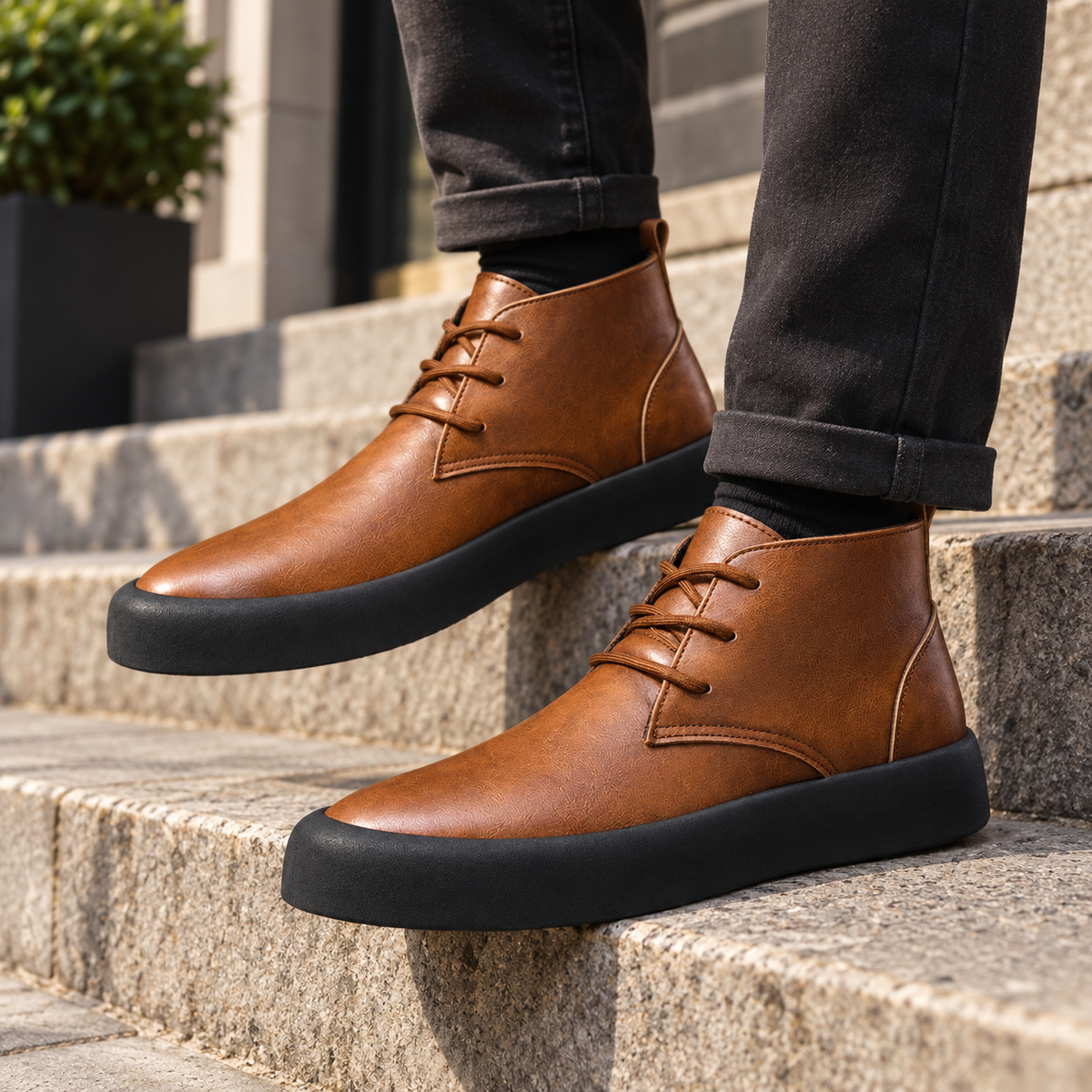 Herre Sleek Chukka Ankelstøvler