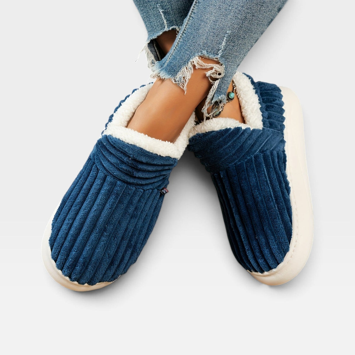 Kvinders Lækre Corduroy Slippers