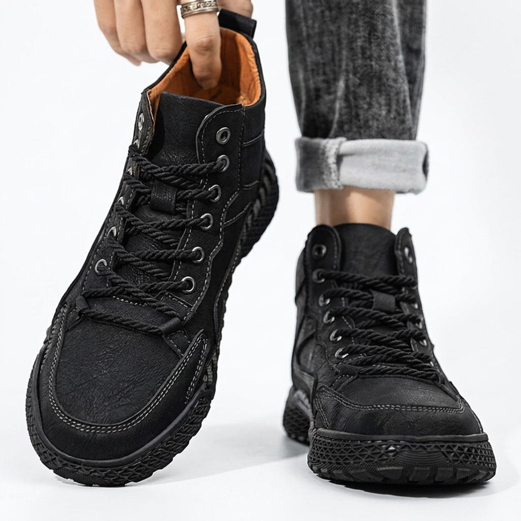 Herre Læder Trail Sneakers – Sneakers