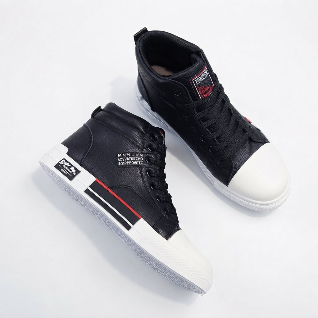 Herre Relaxed Snørebånd Høj-Top Sneakers