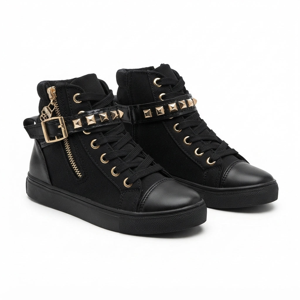 Kvindernes Chic Høje Studsede Sneakers