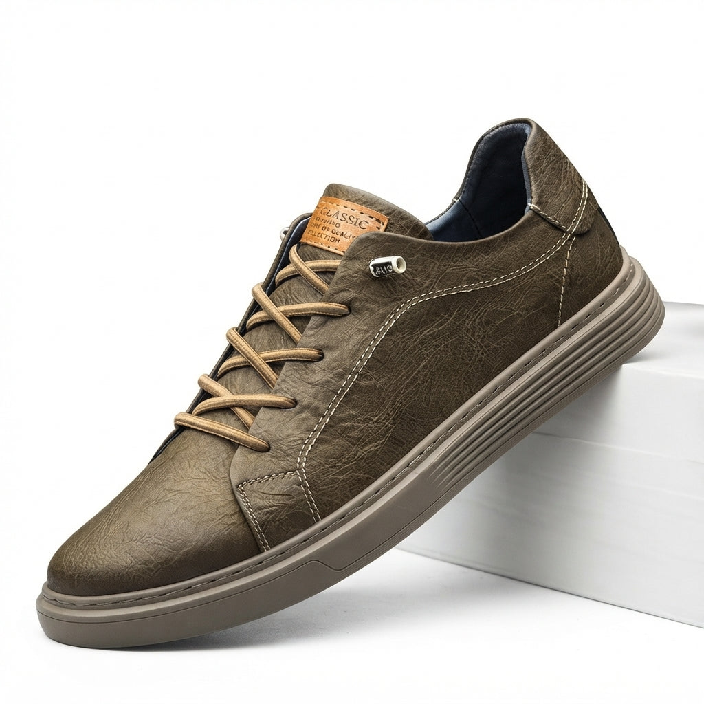 Herre Snørebånd Læder Sneakers