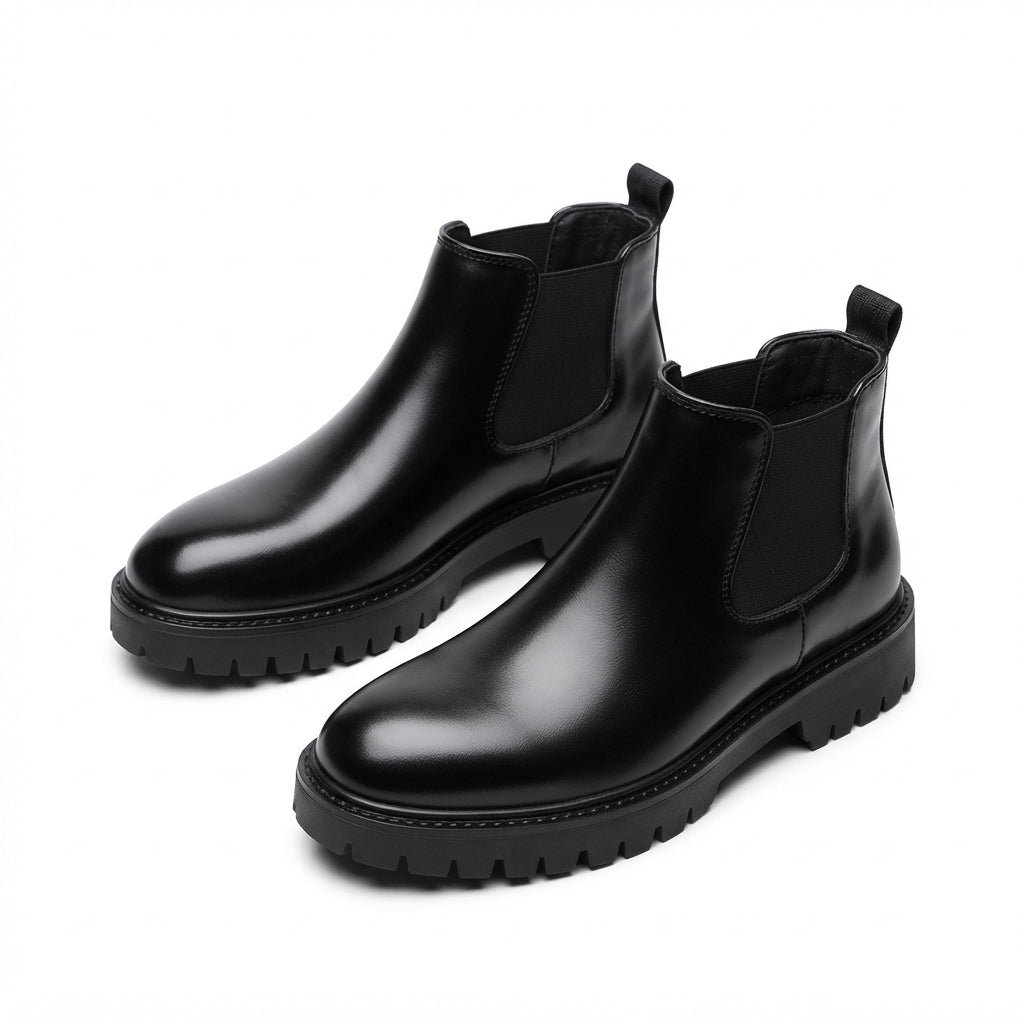 Mænds Rugged Platform Chelsea Støvler
