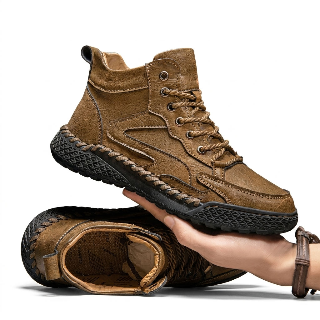 Herre Læder Trail Sneakers – Sneakers