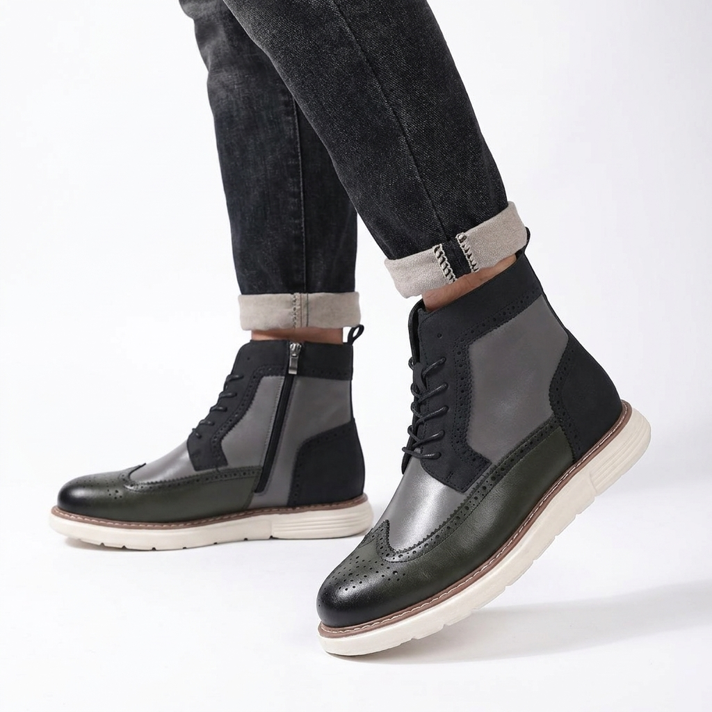Herre Casual Brogue Ankelstøvler