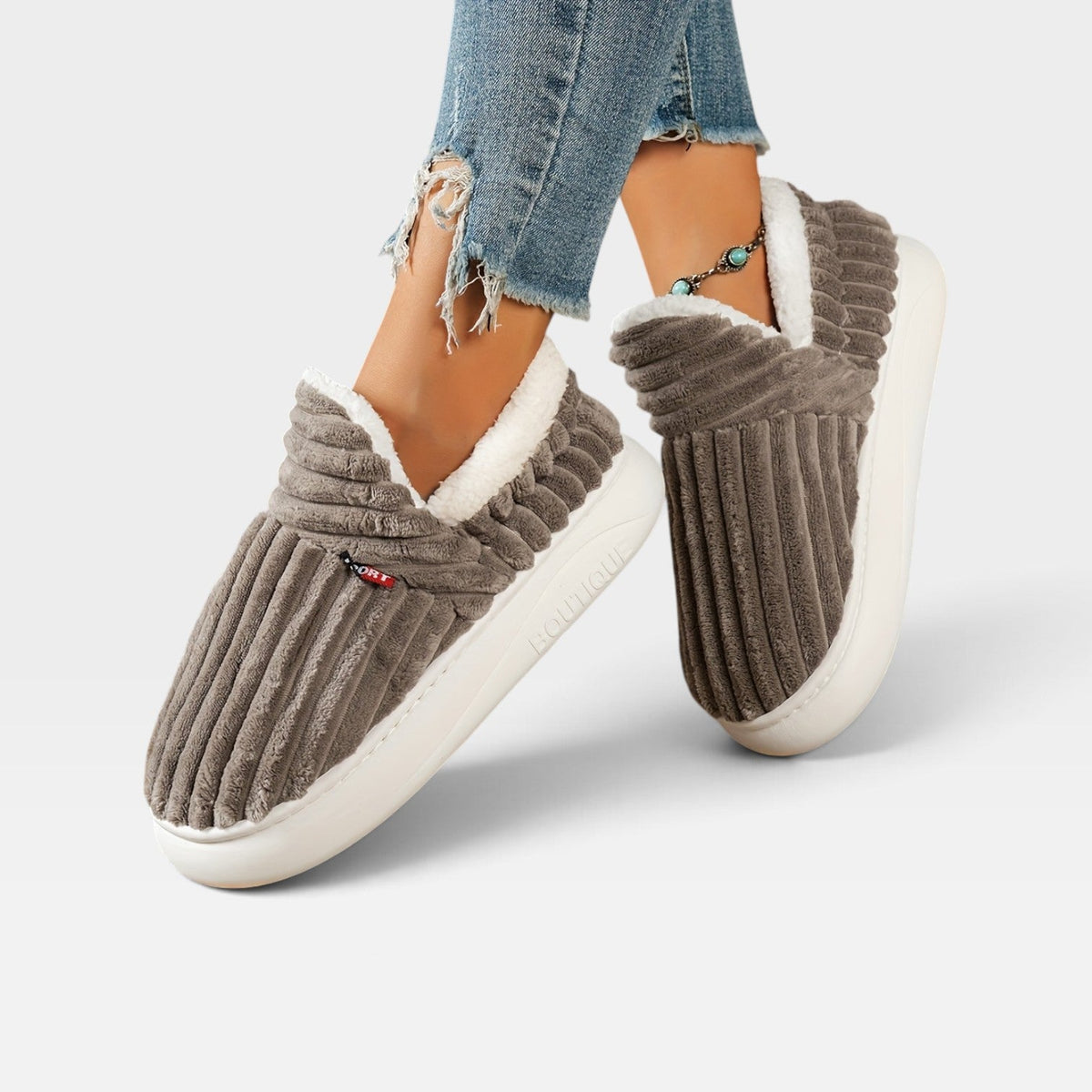 Kvinders Lækre Corduroy Slippers