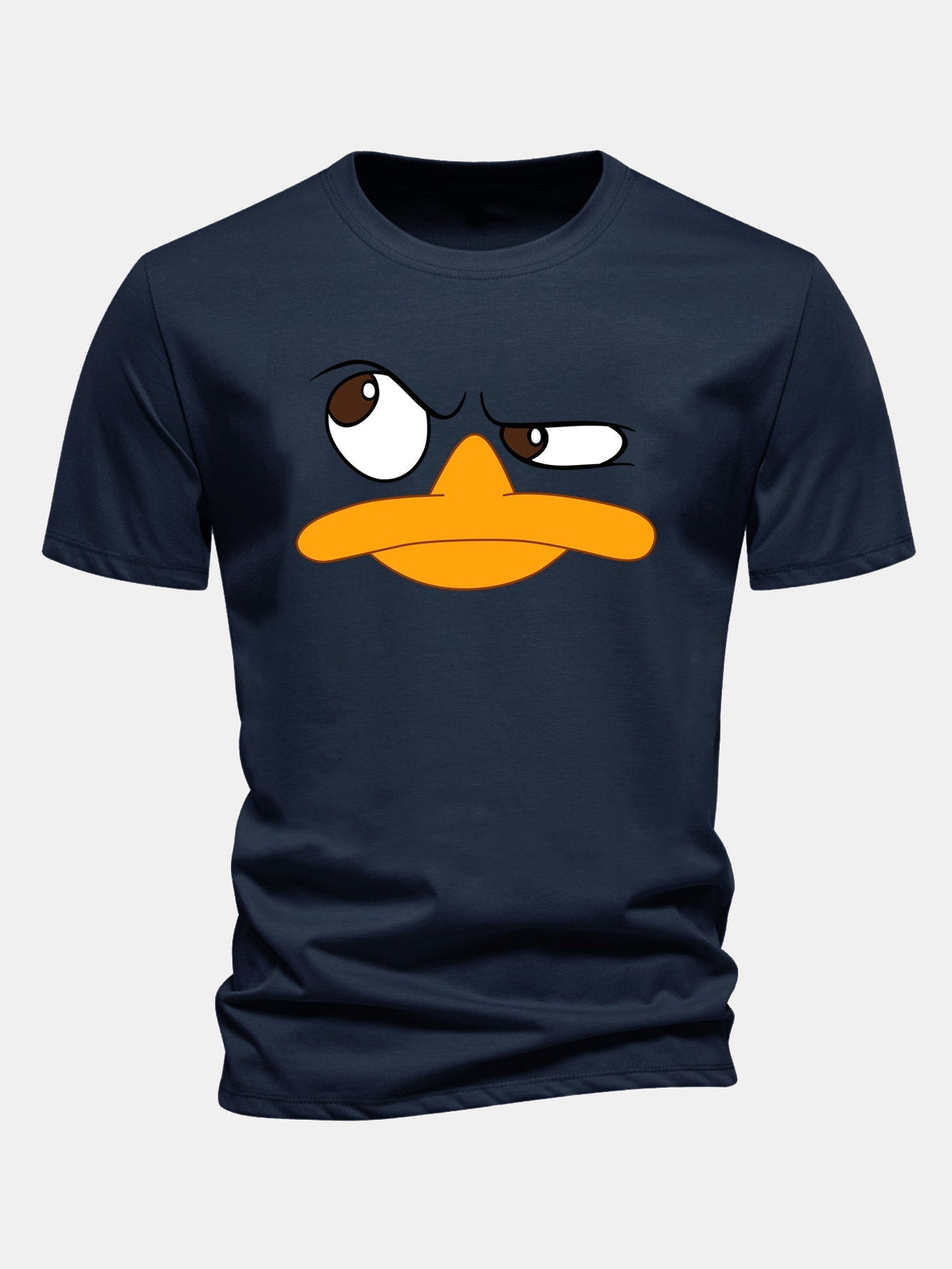 Herre Grafisk T-shirt med Tegneserie Ansigt Print Casual Fit