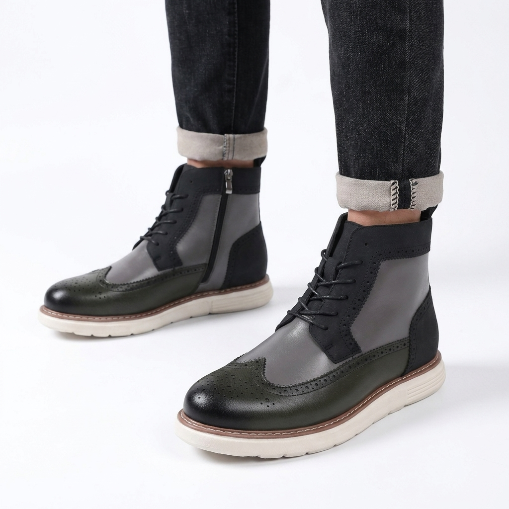 Herre Casual Brogue Ankelstøvler