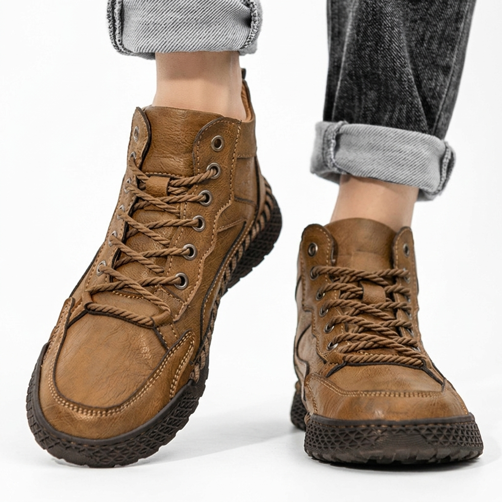 Herre Læder Trail Sneakers – Sneakers