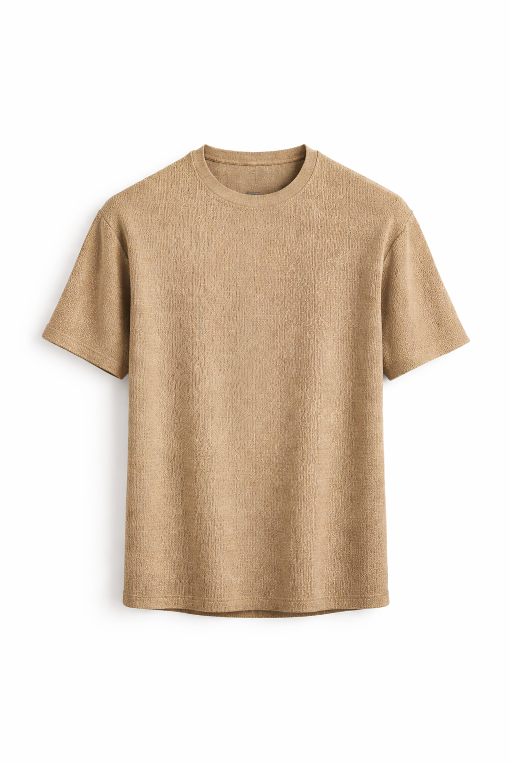 Mænds Tekstureret Kortærmet T-Shirt Løs Pasform Sommer T-Shirt