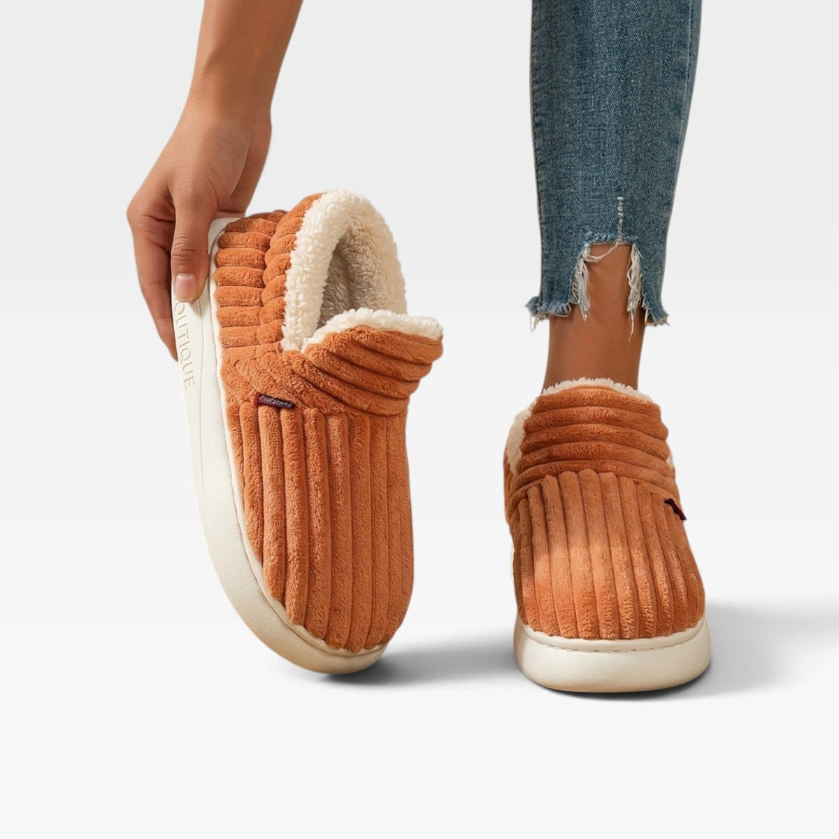 Kvinders Lækre Corduroy Slippers