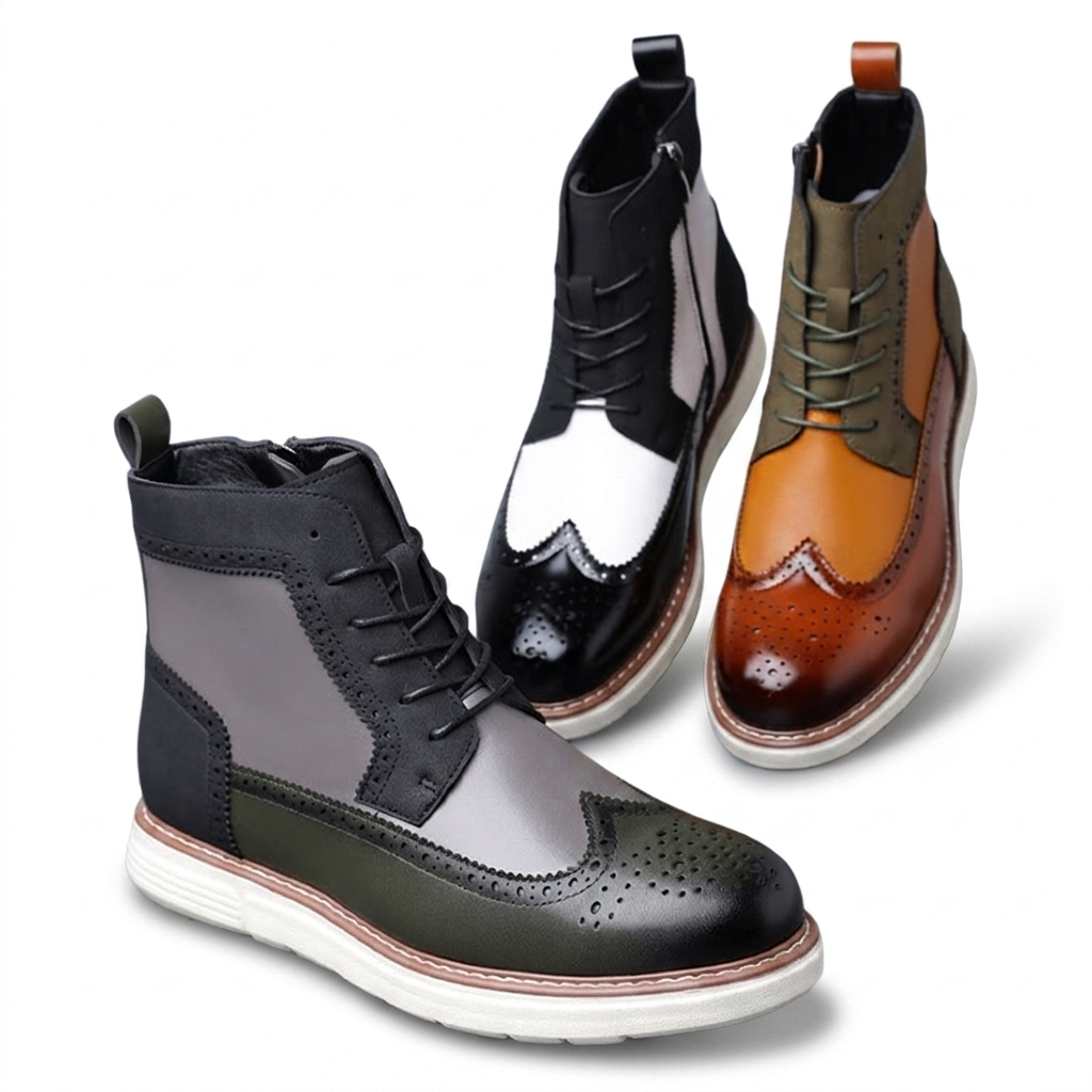 Herre Casual Brogue Ankelstøvler