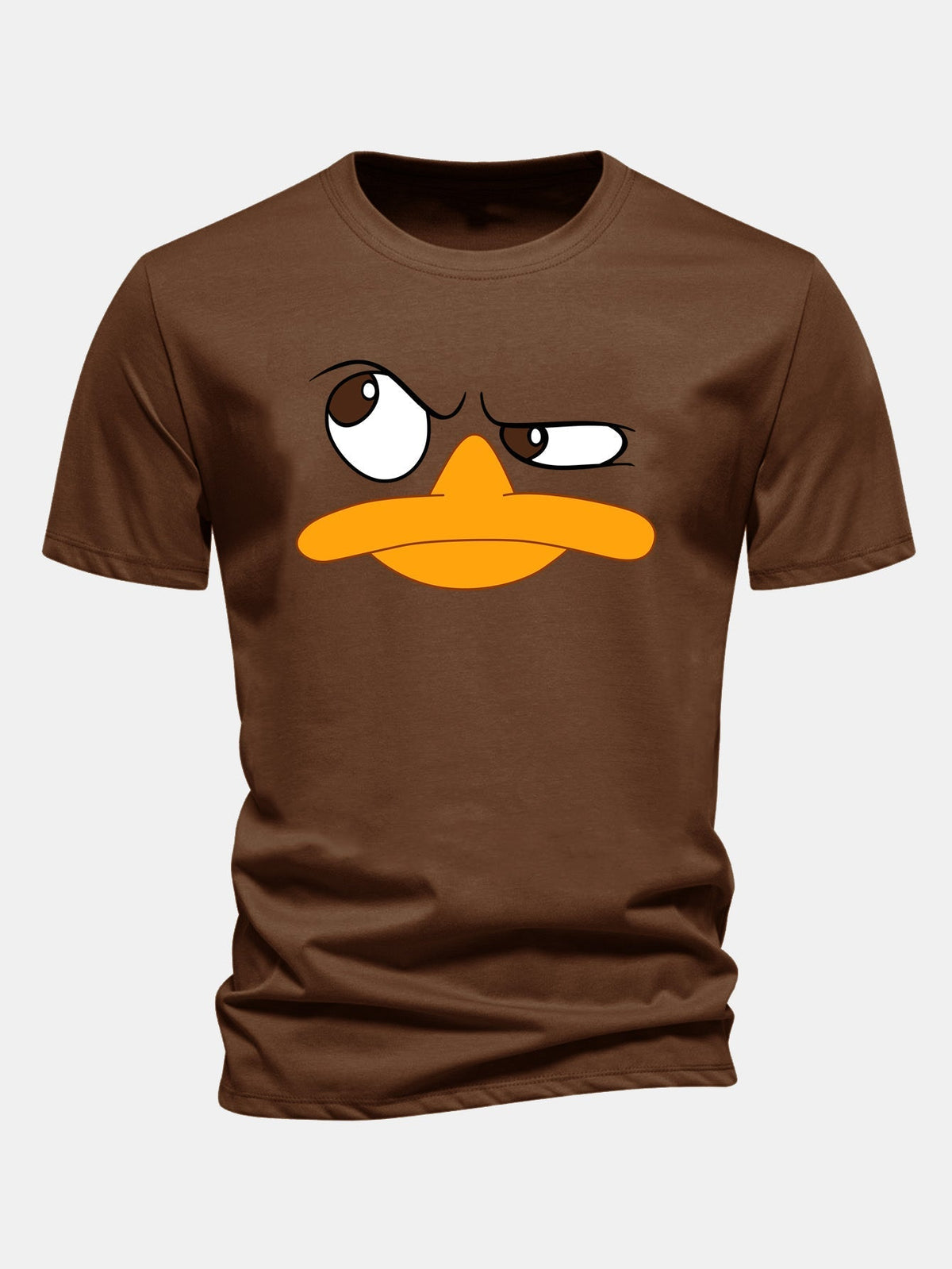 Herre Grafisk T-shirt med Tegneserie Ansigt Print Casual Fit