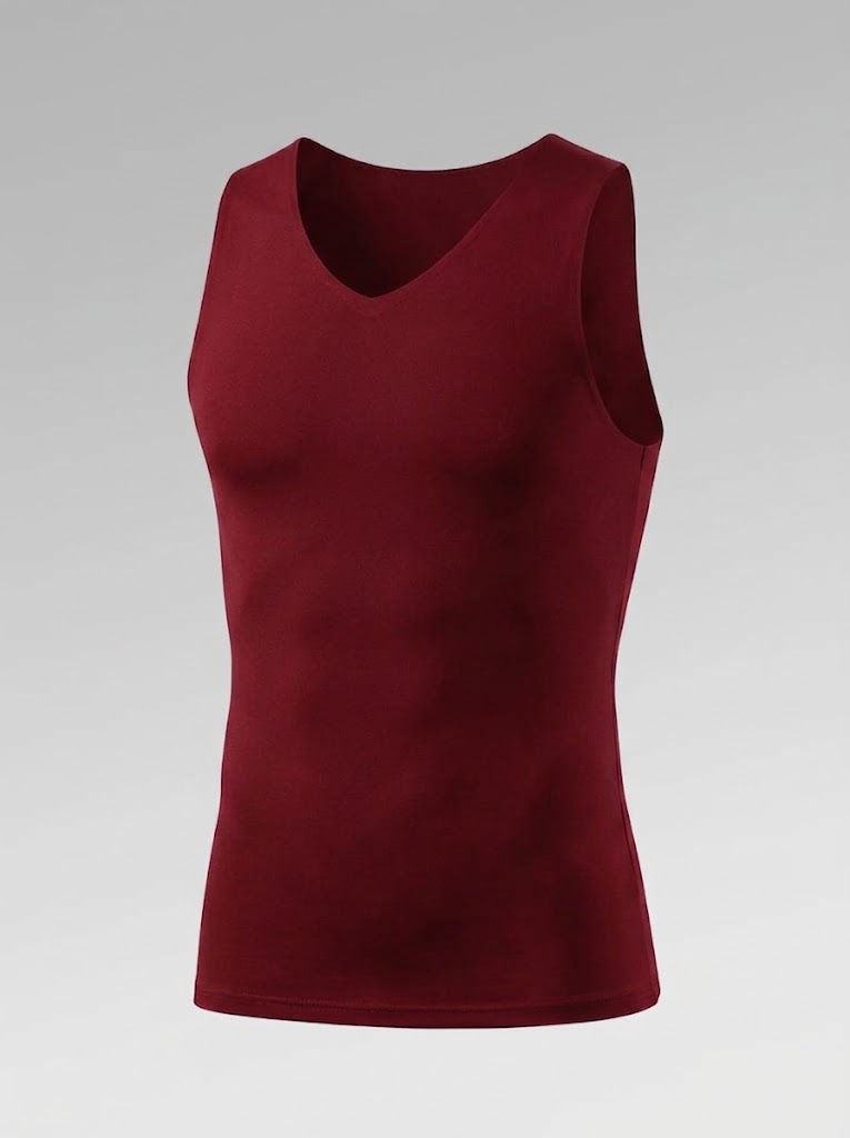 Herre Fleece-Foret Termisk Tanktop – Sømløs Slim-Fit Basislag til Koldt Vejr