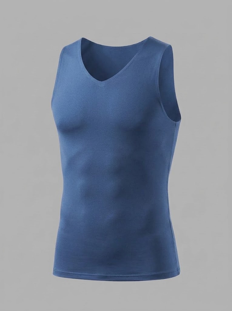 Herre Fleece-Foret Termisk Tanktop – Sømløs Slim-Fit Basislag til Koldt Vejr