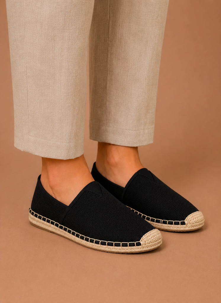 Kvinders Canvas Espadrilles – Casual Slip-On Sommer Sko | Areleon