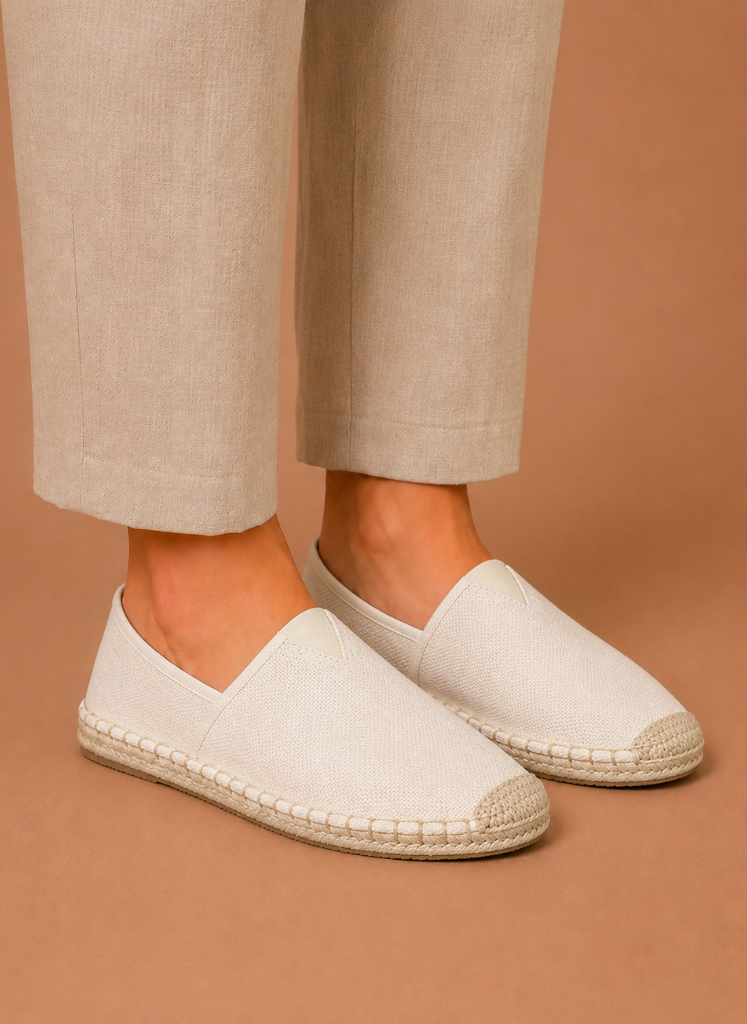 Kvinders Canvas Espadrilles – Casual Slip-On Sommer Sko | Areleon