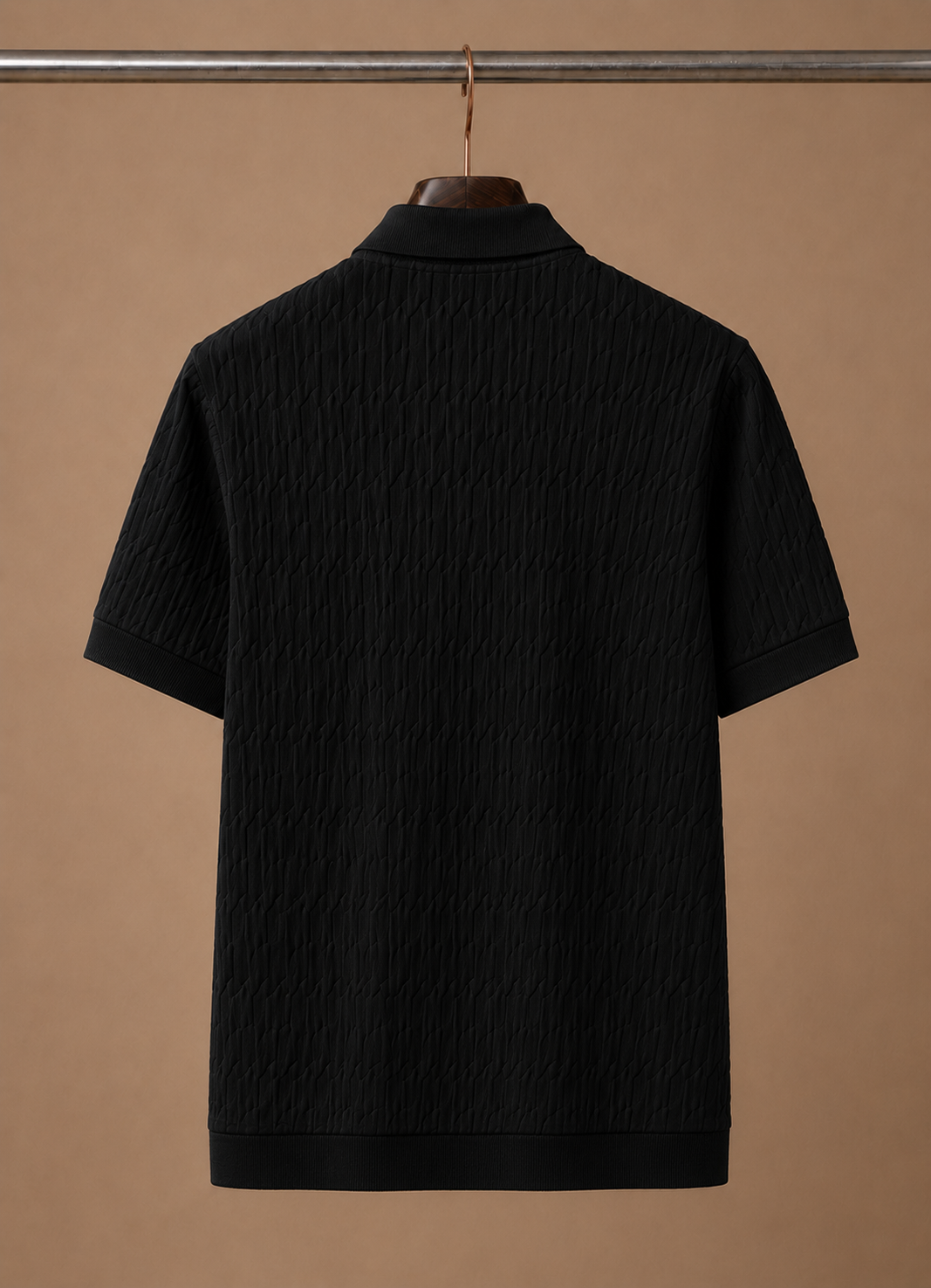 Herre Luksus Strik Polo Shirt – Blød Tekstur Sommer | Areleon