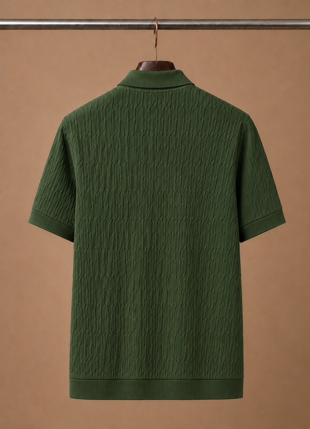 Herre Luksus Strik Polo Shirt – Blød Tekstur Sommer | Areleon