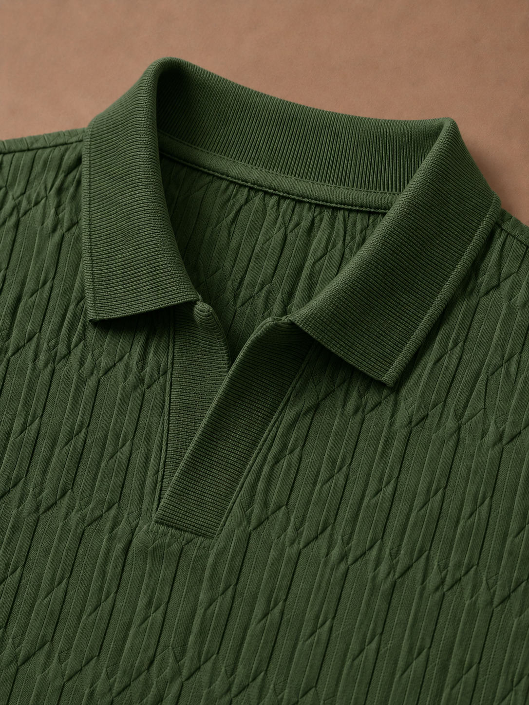 Herre Luksus Strik Polo Shirt – Blød Tekstur Sommer | Areleon