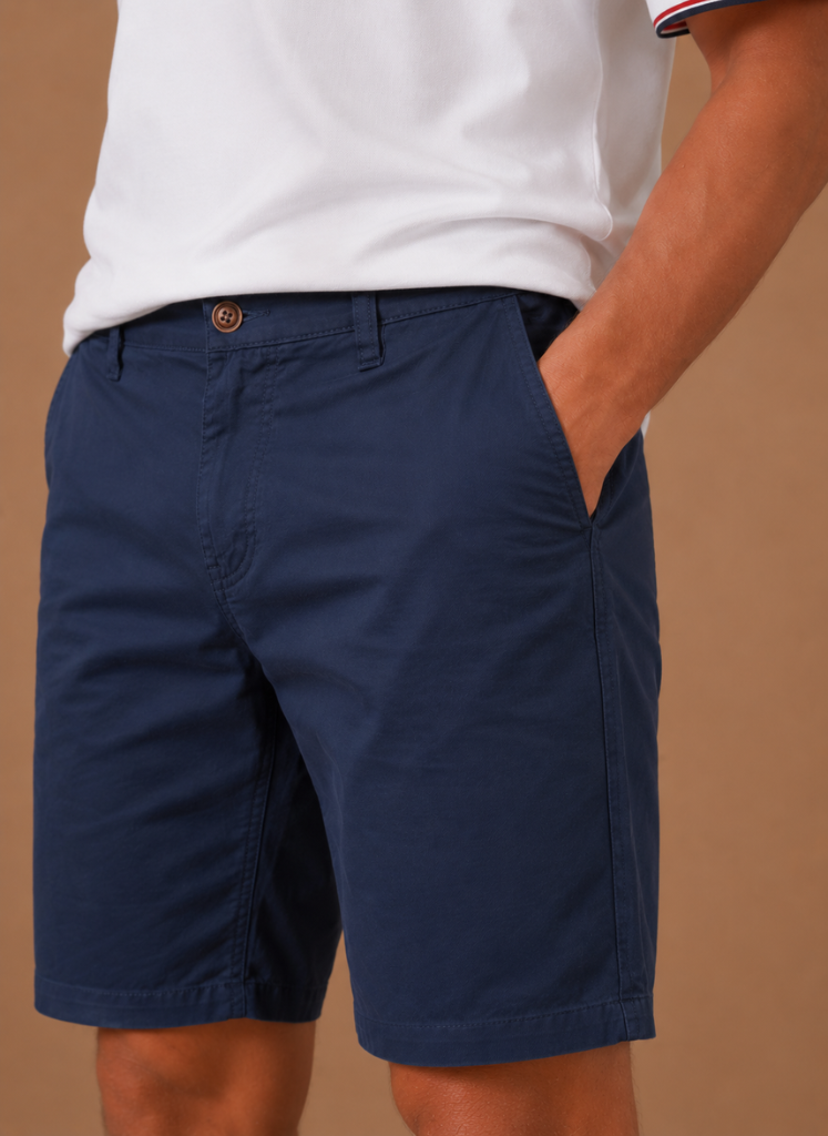 Herre Chino Shorts – Smart Casual Bomulds Tilpasset Pasform | Areleon