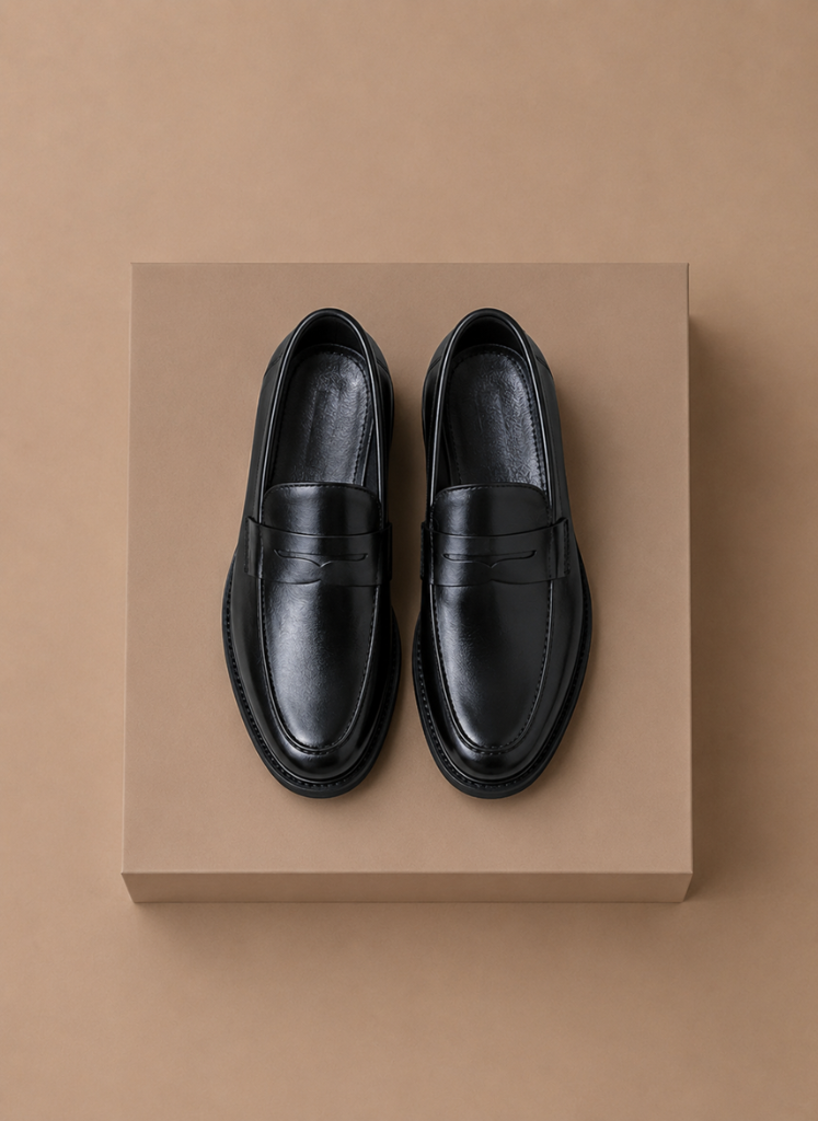 Herre Læder Penny Loafers – Smart Casual Klassisk | Areleon
