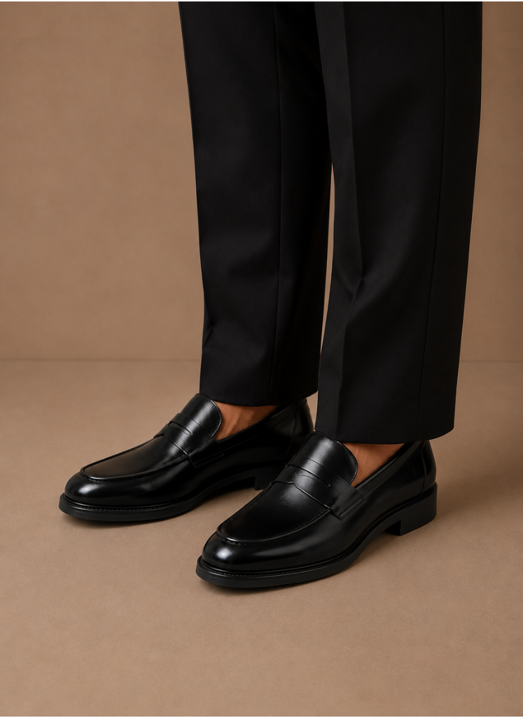 Herre Læder Penny Loafers – Smart Casual Klassisk | Areleon