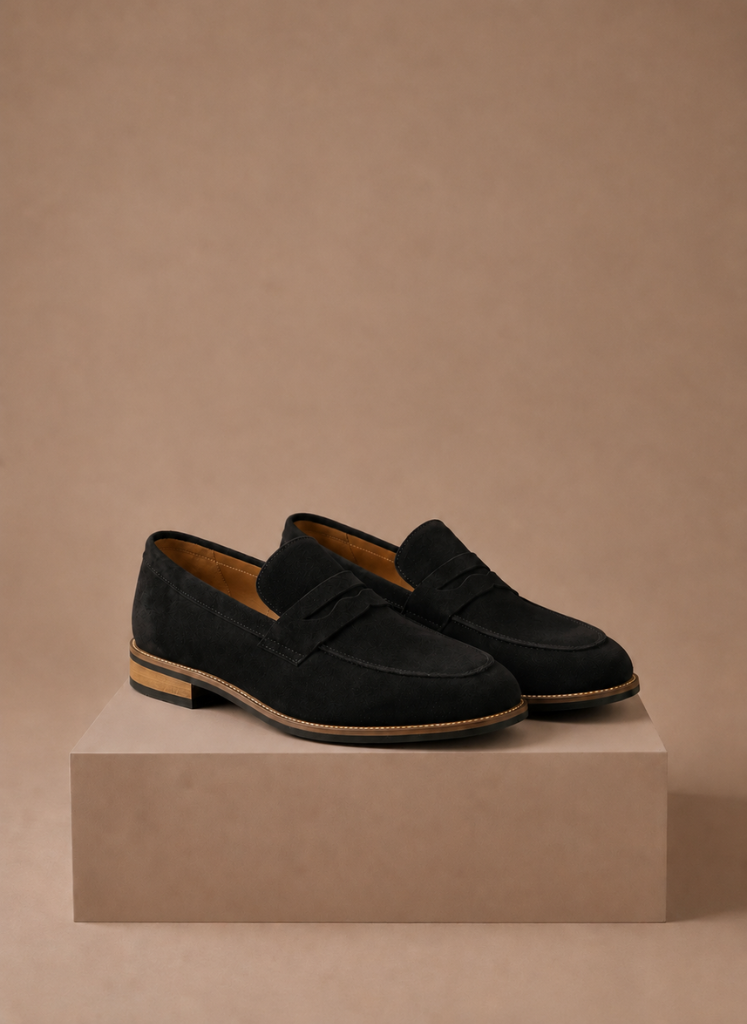 Herre Penny Loafers – Smart Casual & Formelle Suede Sko | Areleon