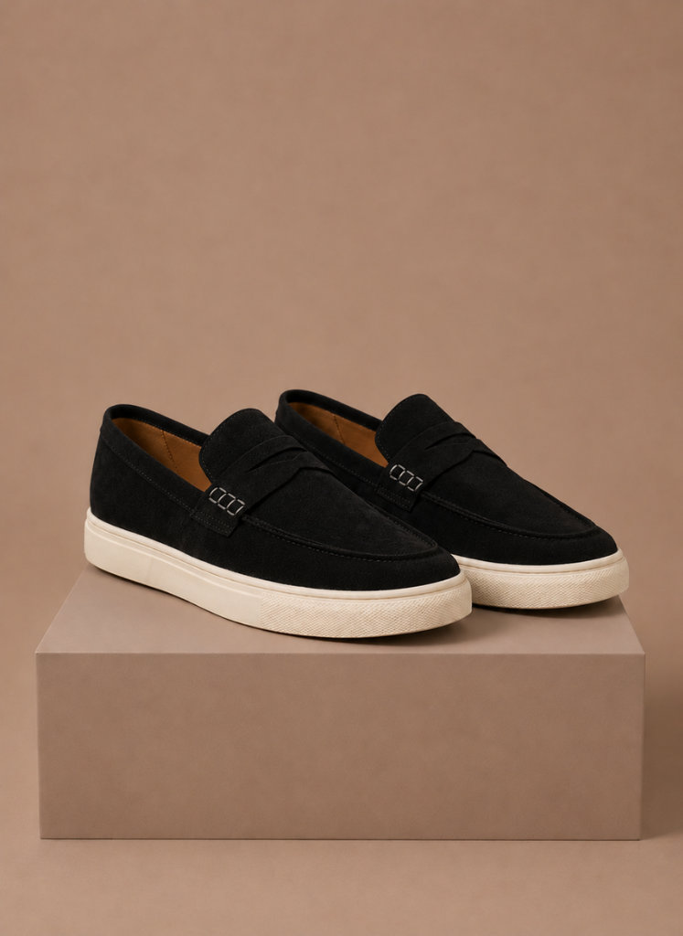 Herre Suede Penny Loafers – Premium Letvægts Slip-On | Areleon