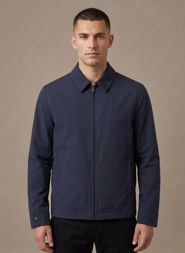 Herre Polo Krave Jakke – Letvægts Smart Casual Frakke | Areleon