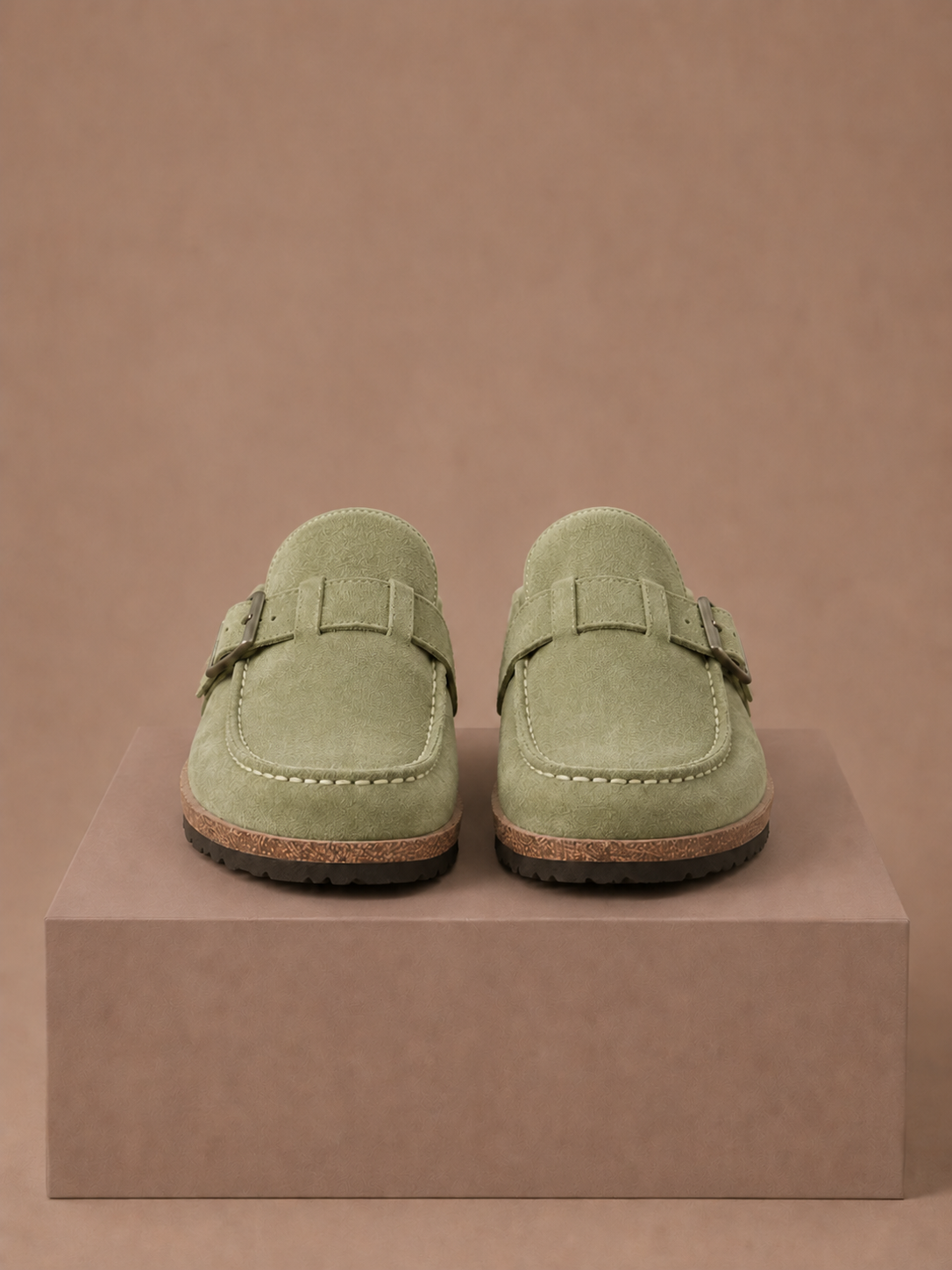 Kvindernes Suede Mule Clogs – Spænde Detalje Slip-On | Areleon