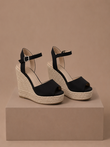 Kvinders Espadrille Wedge Sandaler – Elegant Suede Sommer | Areleon